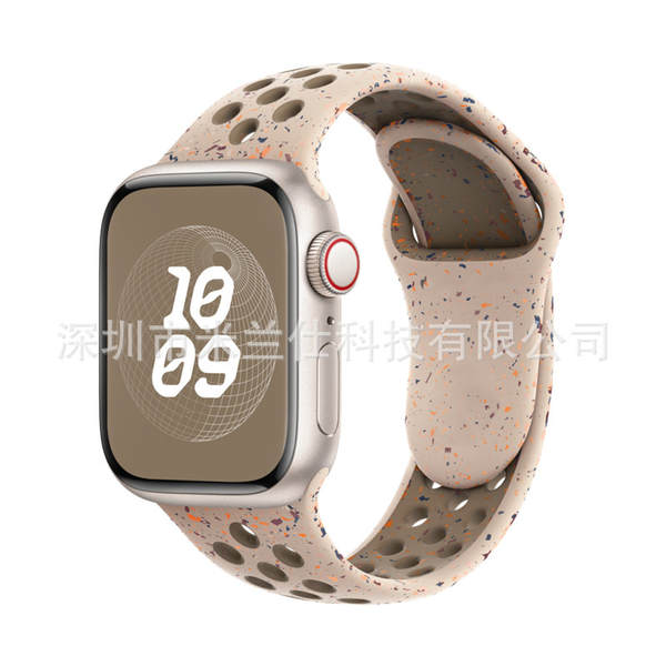 Pulseira esportiva de silicone nike dupla cor S11 compatível com apple iwatch 6 7 8 9 10 SE