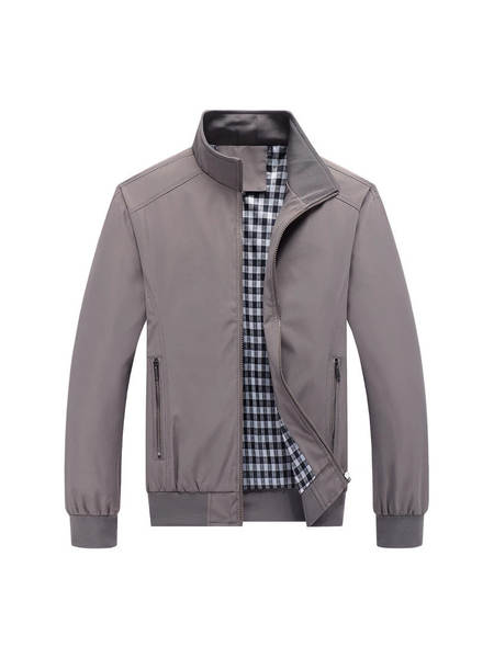 Jaqueta masculina 2025 nova coleção primavera outono casual transfronteiriço estilo coreano piloto aviador com zíper
