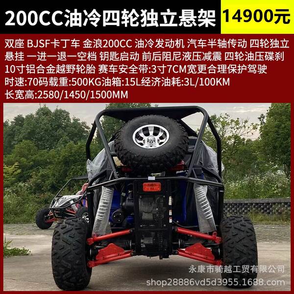 Quadriciclo UTV 125cc-230cc todo terreno adulto dois lugares versão gasolina/elétrica