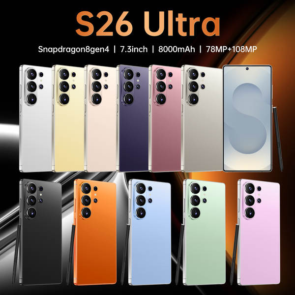 Transfronteiriço S26 smartphone ultra grande ecrã global versão 5g Android 15 explosivos de venda quente 8+256