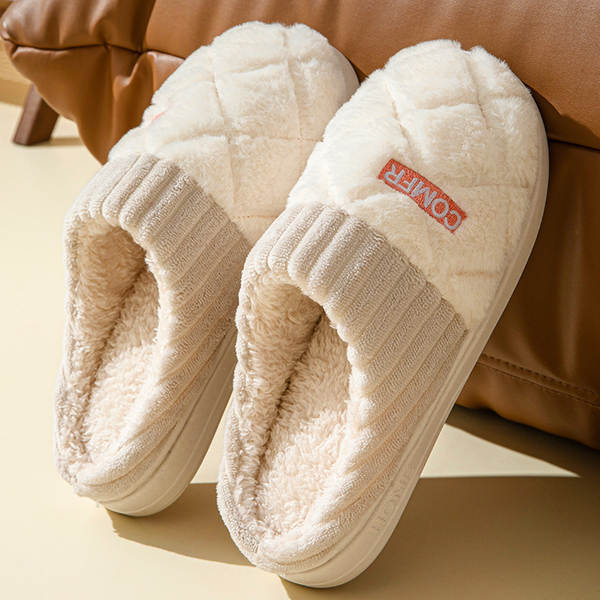 Chinelo de Felpa Quente para Mulher