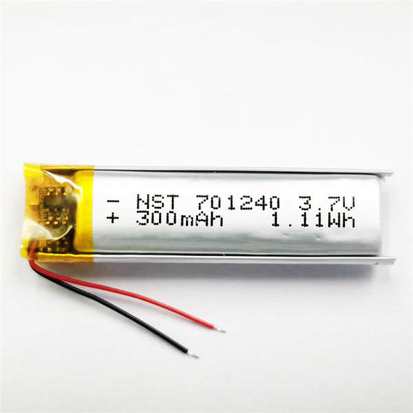 Bateria de lítio 701240 300mAh polímero bateria de lítio fabricante