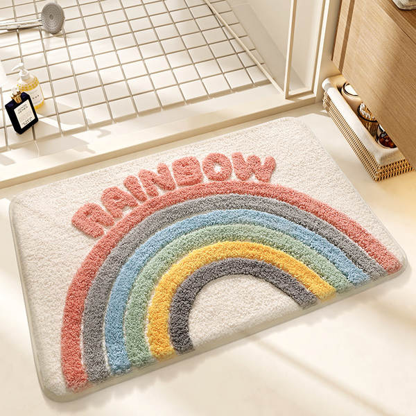 Tapete absorvente para banheiro porta entrada casa espesso simples criativo sala macio antiderrapante