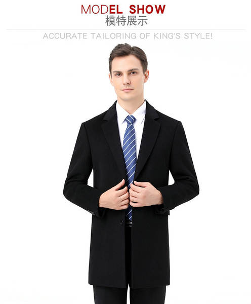 Casaco de lã masculino