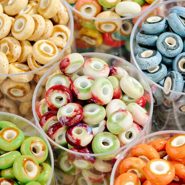 Pérolas de Cerâmica para Colar