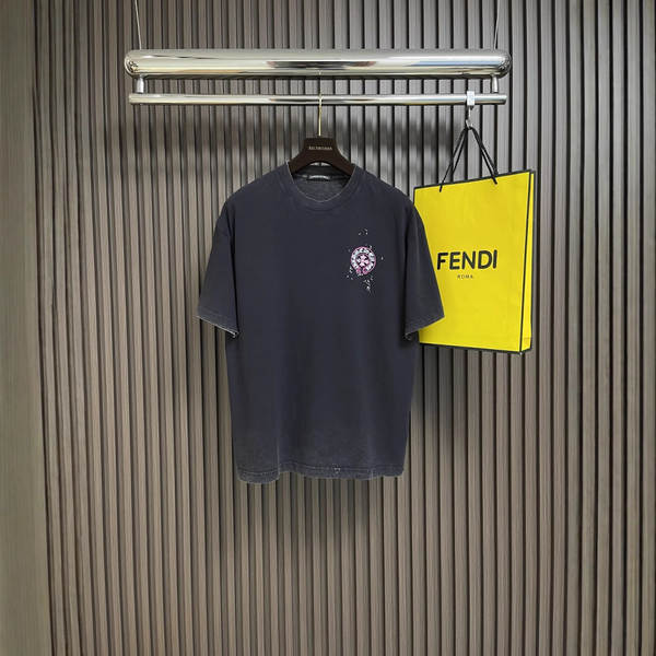 Camiseta curta MLB com estampa de letras