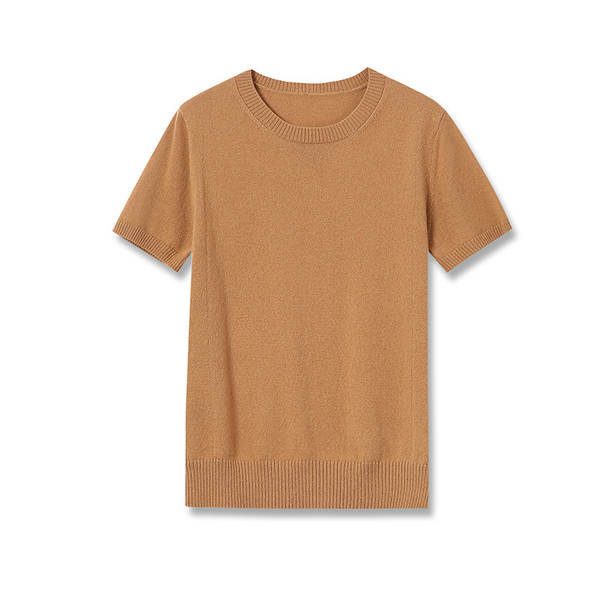 Blusa de lã merino curta