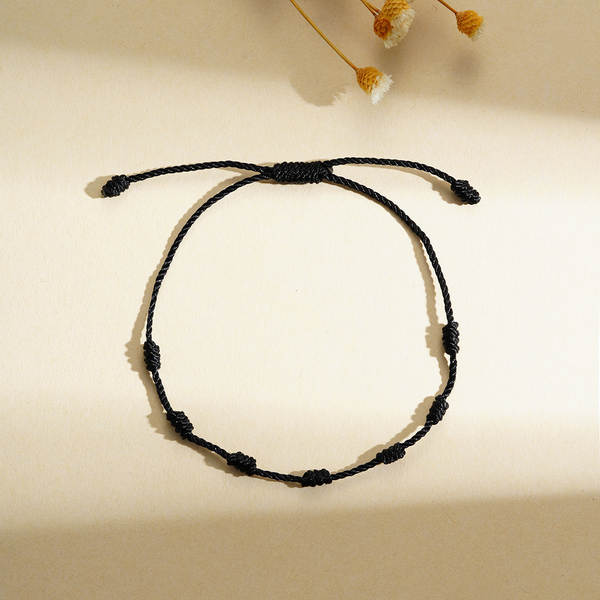 Pulseira de Contas Vermelha da Sorte