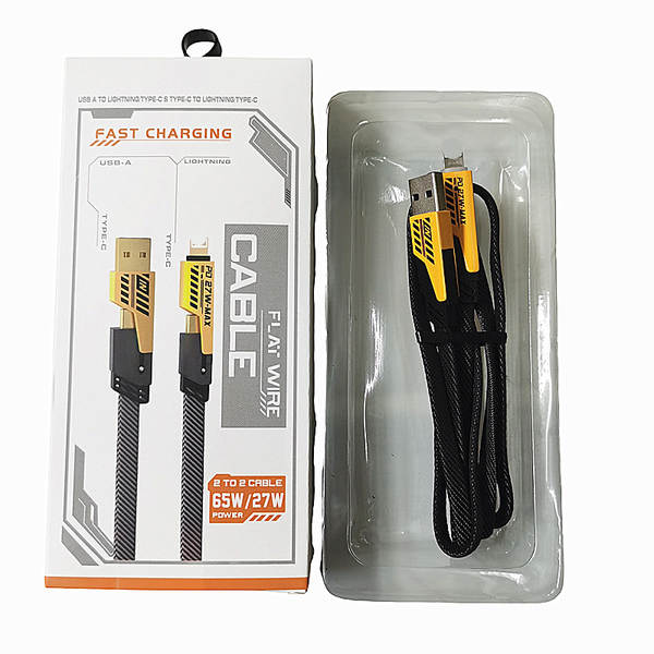 A linha de dados de quatro em um é adequada para a linha de carregamento rápido Android Apple Type-C