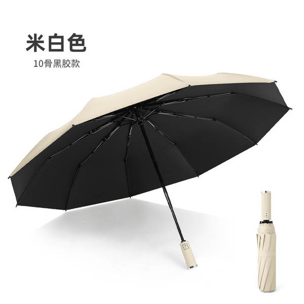 Um guarda-chuva totalmente automático de 24 ossos para homens e mulheres dobrável com um grande protetor solar avançado anti-ultravioleta anúncio por atacado personalizado