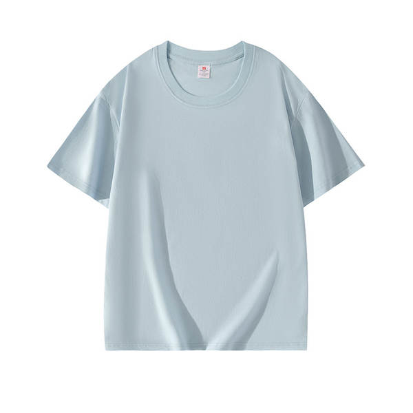Guangdong Ware 2025 Verão limpo e fresco 695#220 gramas de algodão puro de ombro curto T-shirt 14 cor