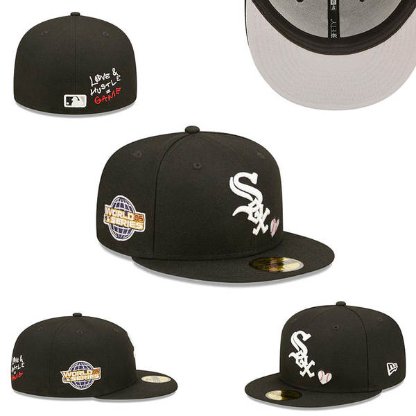 Chapéu de beisebol totalmente fechado, não ajustável, novo chapéu de beisebol hip-hop da liga americana