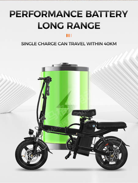 Carro elétrico de duas rodas de bicicleta elétrica de alta durabilidade