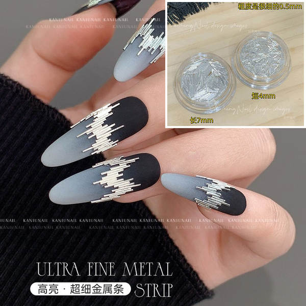 Jóias de metal ultra-finas rede vermelha nocturno barbearia flash refletor barbear unhas de prata alta decoração