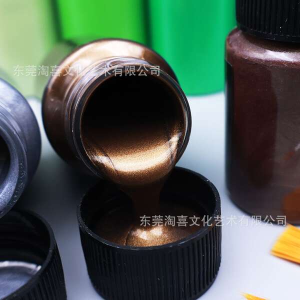 Pearl Acrylic Metal Color Color Alta Luz Ouro Prata Cobre Metal Color 20ml Manual Resistente à Água Brilhante Colorido