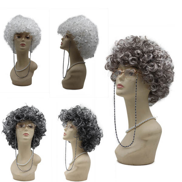 Penteado de Senhora Idosa para Cosplay