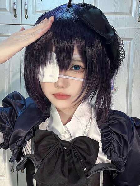 Dois pássaros doentes em uma máscara de olhos solitários 16 flores cos peças de animação mascaras de olhos adorável papel japonês