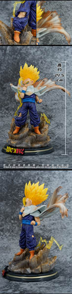 Série Dragon Ball Z T-Rex Vegeta Gohan Célula Trunks figura modelo com luz