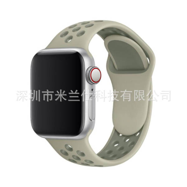 Pulseira esportiva de silicone nike dupla cor S11 compatível com apple iwatch 6 7 8 9 10 SE
