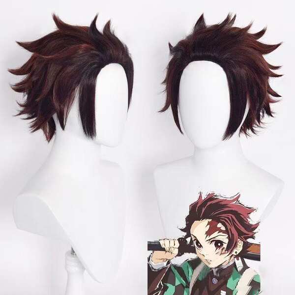 Peruca Cosplay Tanjiro