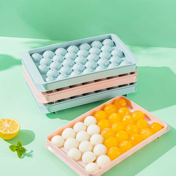 Moldes de Gelo Redondos Plásticos para Geladeira