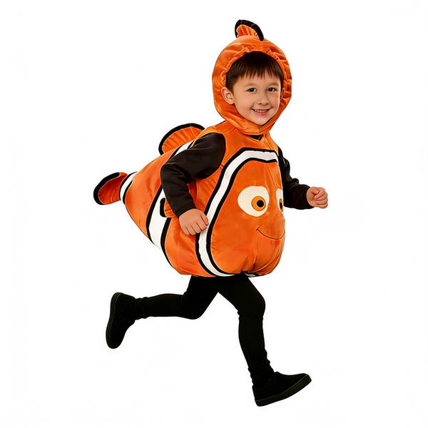 Nemo Clown Peixes Traje de Animação Submarino Total Mobilização Peixes Amarelos Papel de Dança de Halloween Performance Traje Nemo