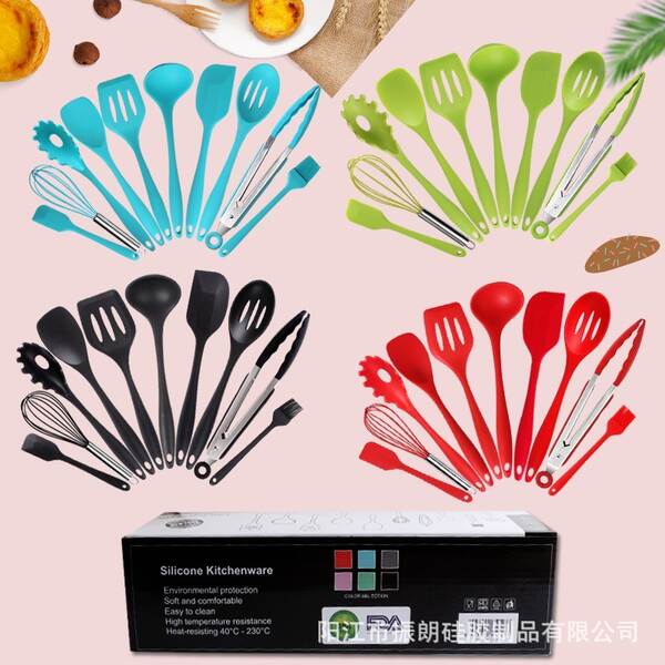 Conjunto de 10 Utensílios de Silício para Cozinha