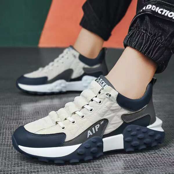 Sapatos de corrida para homens transfronteiriços 2026 Nova versão coreana de sapatos de corrida para homens de faixa baixa