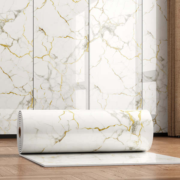 Papel de Parede Autocollante Imitação Mármore