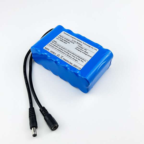 18650 bateria de lítio 24v5200mah bateria de grande capacidade de armazenamento de energia 18650 bateria de lítio triplo