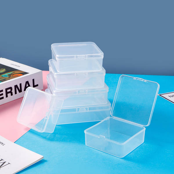 Caixa de Plástico Transparente para Guardar Acessórios