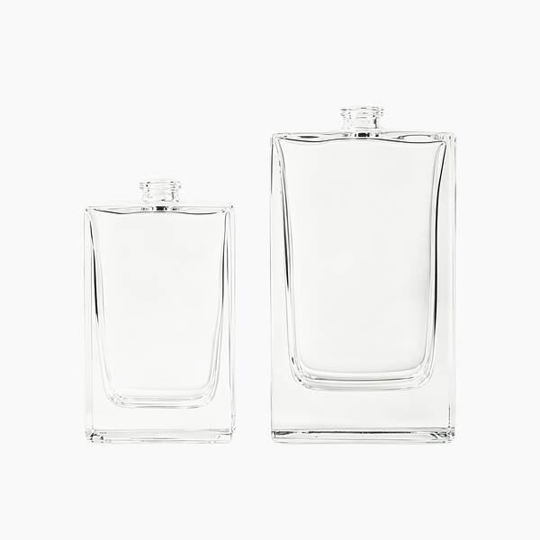 50ml/100ml garrafa de perfume de diamante leve com cobertura espessa de vidro transparente garrafa de perfume em branco