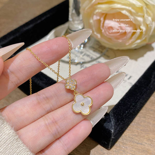 Colar feminino em titânio aço luxo não desbota versátil pendente sofisticado design exclusivo minimalista corrente clavícula acessório importação
