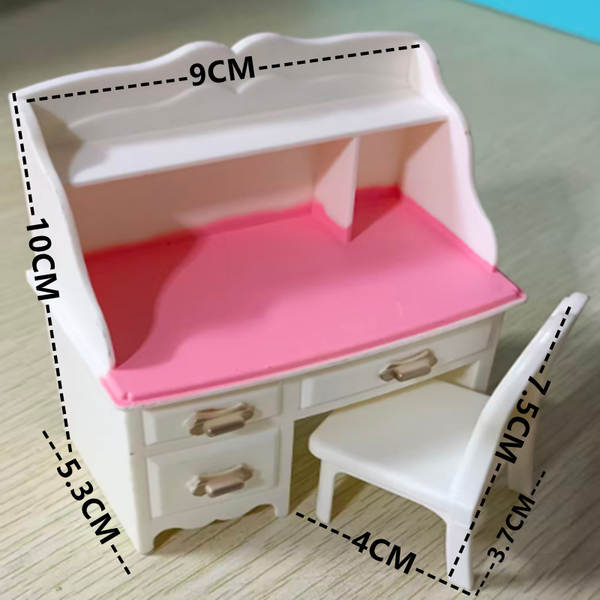 Assemblar brinquedos boneca cama em casa simulação pequena mobília boneca casa princesa papel brinquedos de menina