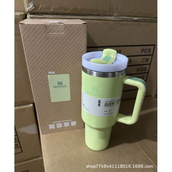 Novo Stanley STANLEY 2a geração 40oz copo de mão dupla camada de aço inoxidável aquecedor refrigerante copo de carro de gelo