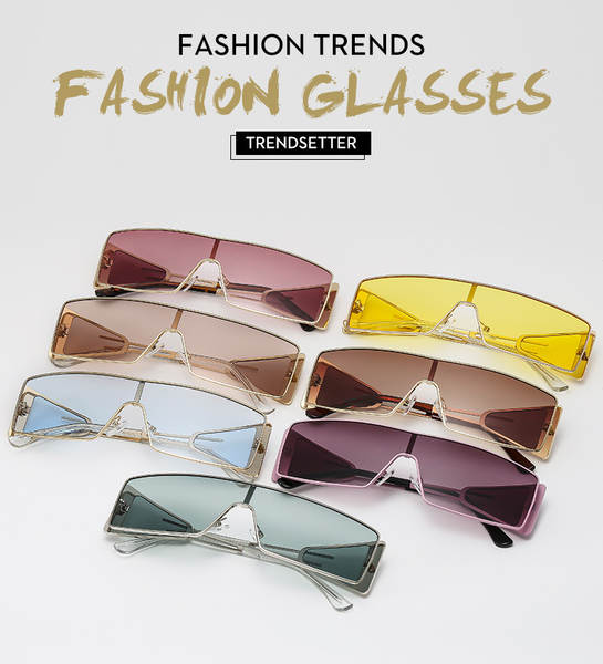 Óculos de sol quadrado estilo europeu e americano novo modelo conectado personalizado versátil street wear influencer mesma tendência óculos escuro trendy