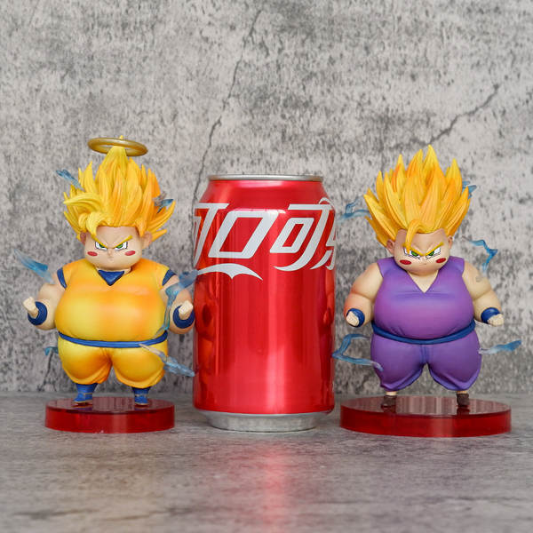 Boneco Dragon Ball G5 série chubby Goku gordo Trunks Buu Célula Gohan Freeza modelo