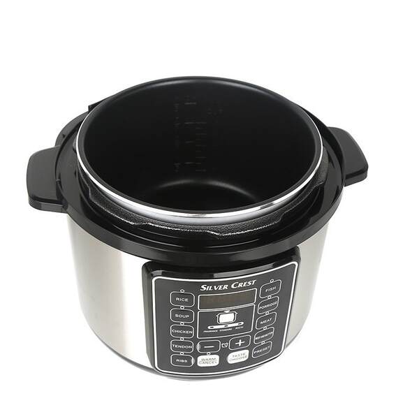 Panela de pressão elétrica multifuncional 6L inteligente para uso doméstico alta capacidade 220V 110V fabricante