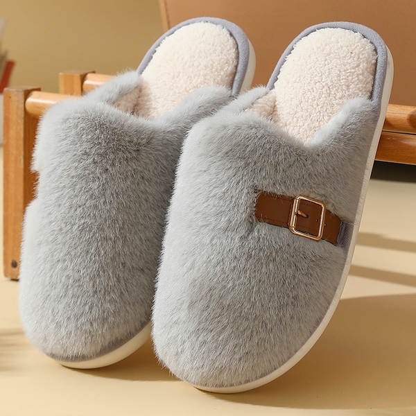 Chinelo de Felpa Quente para Mulher