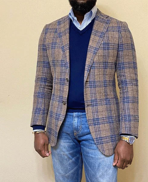 定制款跨境外贸单排两粒扣大口袋西装外套男士休闲修身西服上衣男
