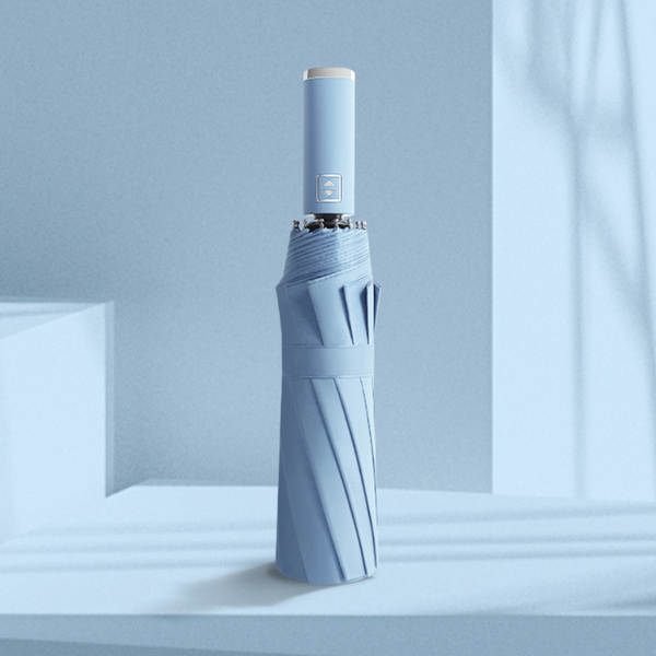 Um guarda-chuva totalmente automático de 24 ossos para homens e mulheres dobrável com um grande protetor solar avançado anti-ultravioleta anúncio por atacado personalizado