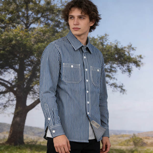 OKONKWO nova camiseta masculina de corda erguida camiseta masculina de manga longa americana