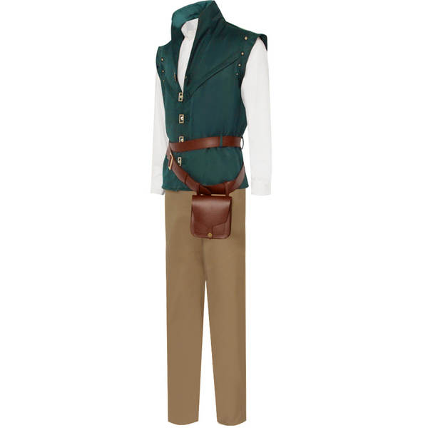 Flynn Riddler Príncipe cos traje Princesa de cabelos compridos Role de estréia Jogo de estréia roupas de palco