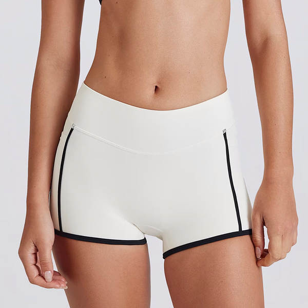Férias transfronteiriças dois pedaços de cor branca corrida calças de fitness V colar de pescoço esportes roupas íntimas peito yoga roupa de roupa