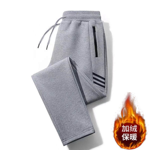Calça de moletom masculina estilo coreano reta casual comprida solto com punho esportivo atacado