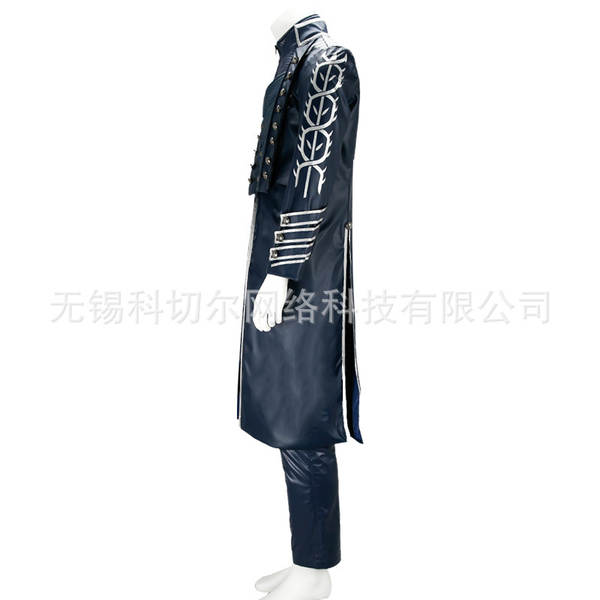 Vestido Cosplay de Vergil Azul