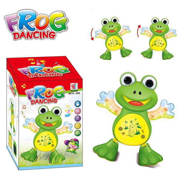 A música vai cantar, dançar, dançar, bater caricaturas de pato elétrico de luzes de música para vender brinquedos quentes