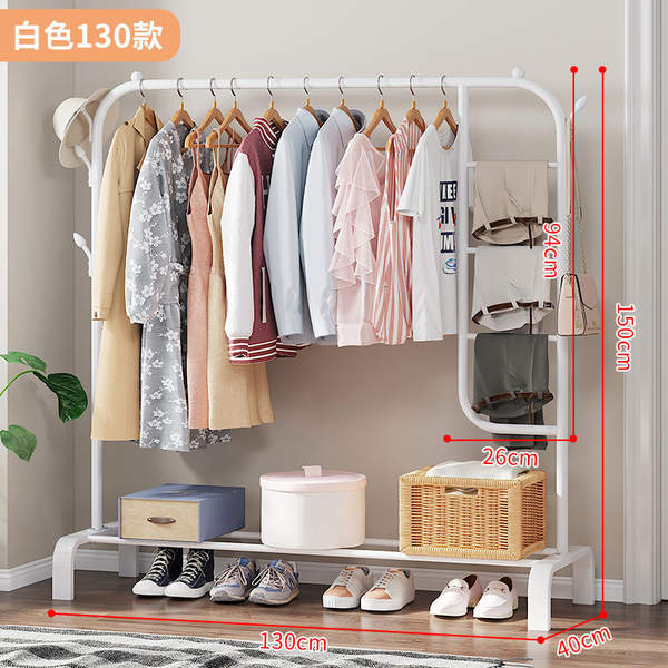 Varal de piso monobarra simples para quarto e varanda