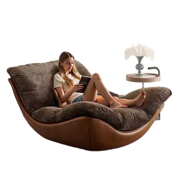 Designers nórdicos criativos modernos simples sala de estar relaxante sofá cadeira de cama preguiçoso quarto casa sofá cadeira de alta qualidade