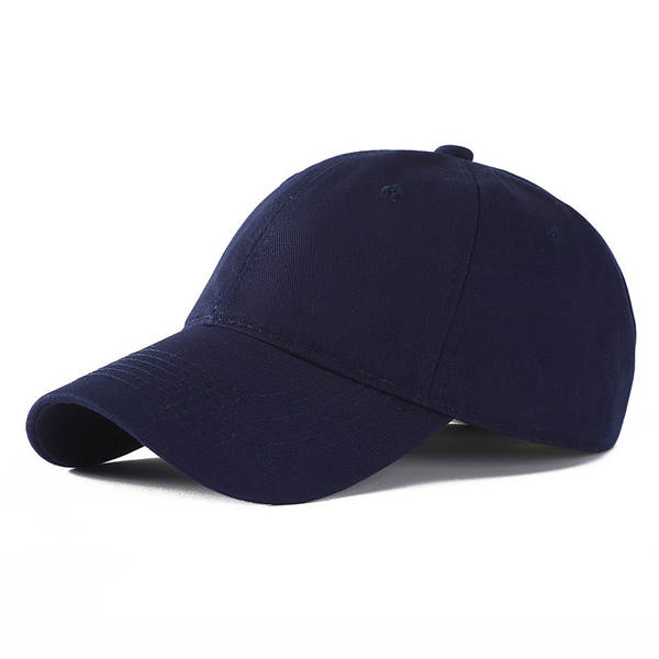 Novo chapéu de algodão puro, chapéu de beisebol feminino, chapéu de beisebol masculino